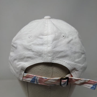 Good Energy Club Smiley Emoji Slideback Hat White OSFM Adjustable Embroidered
