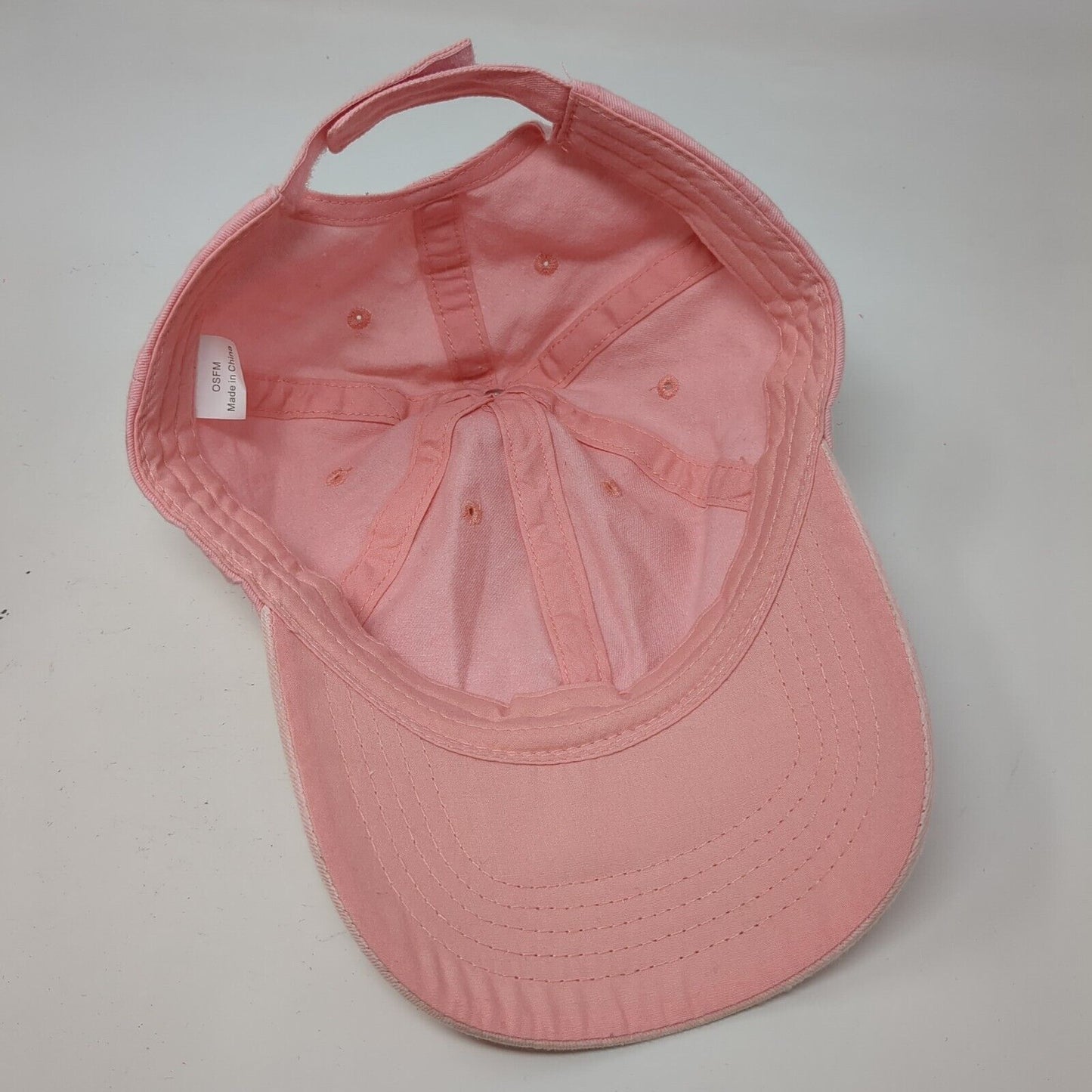 Unbranded Strapback Hat Pink OSFM Solid Blank Adjustable 6 Panel