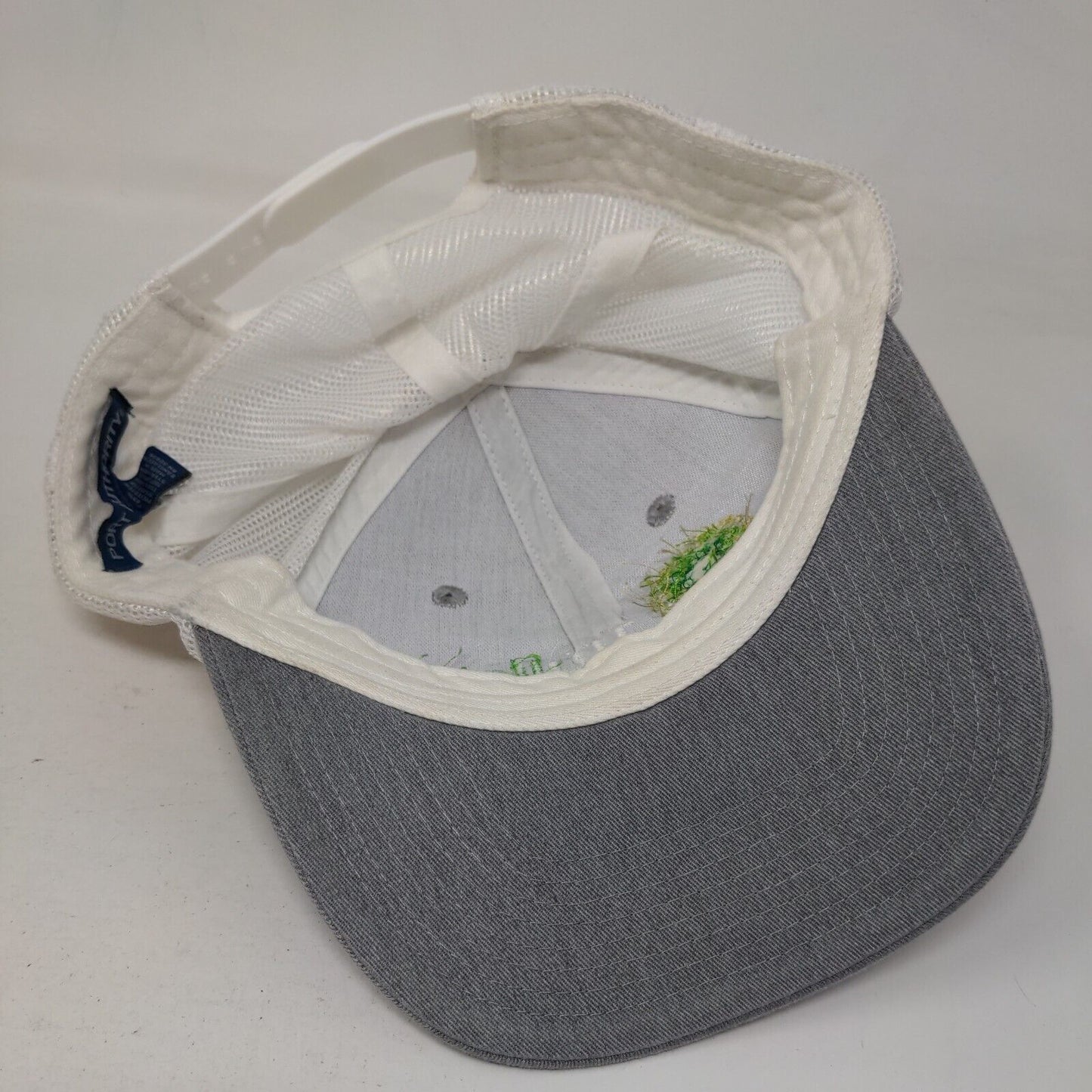 Truelieve Snapback Trucker Hat Gray OS Embroidered Mesh Back Port Authority