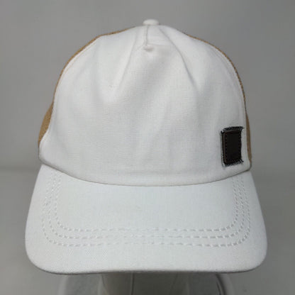 Roxy Strapback Hat Multi One Size Adjustable Colorblock Leather Patch