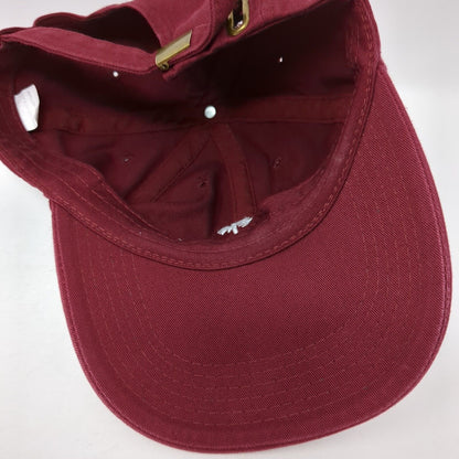 Maui Palm Trees Slideback Hat Red One Size Adjustable Solid 6 Panel