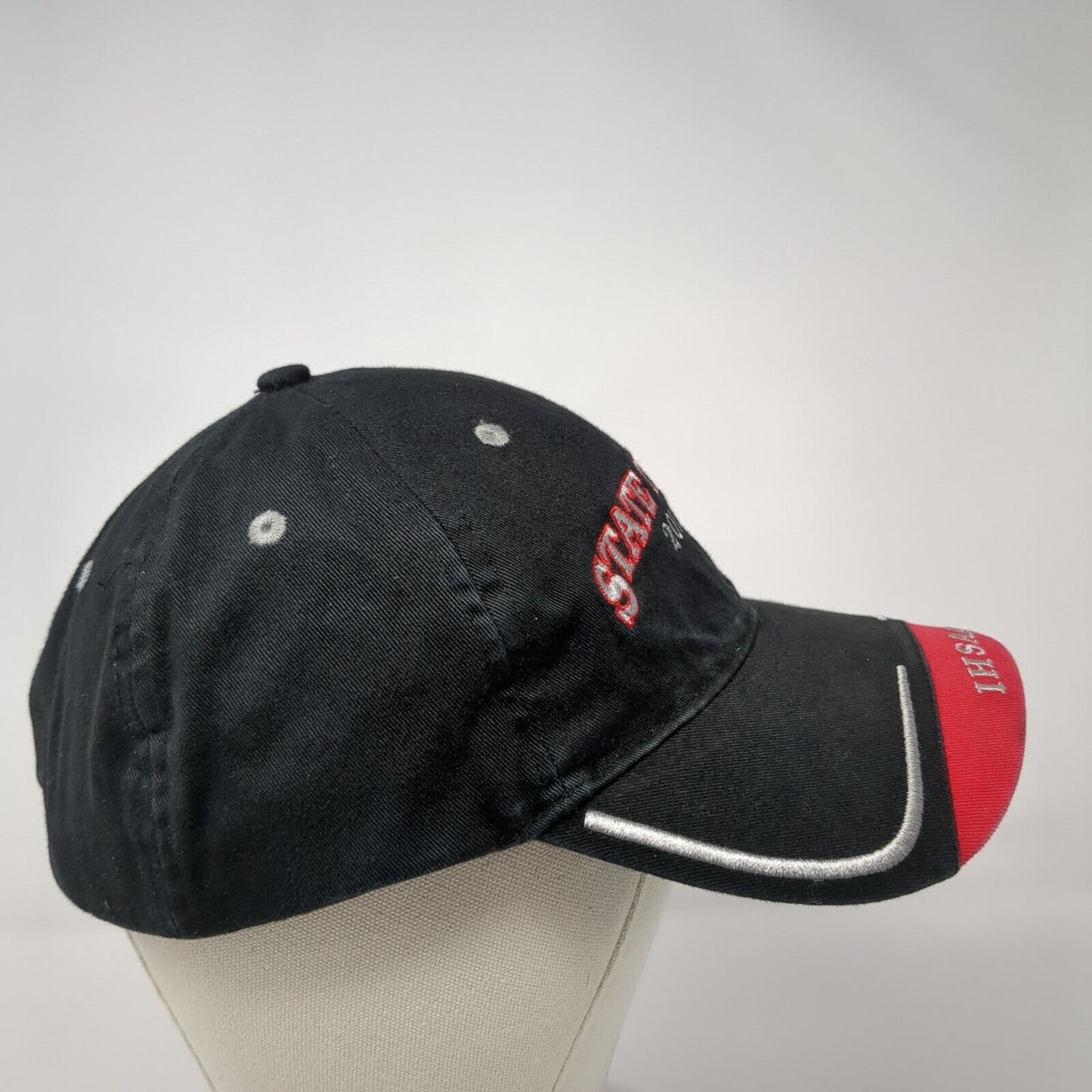 State Track 2012 IHSAA Slideback Hat Black OS Adjustable Embroidered Cotton