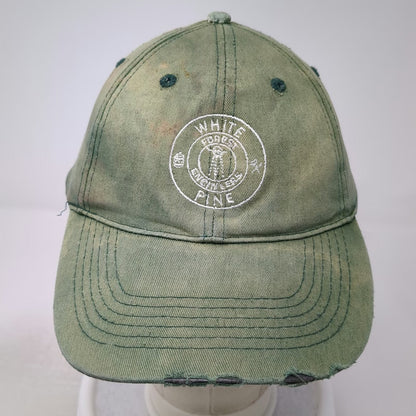 BIG Baseball Cap Green OSFM White Pine Forest Engineers Adjustable Cotton Hat