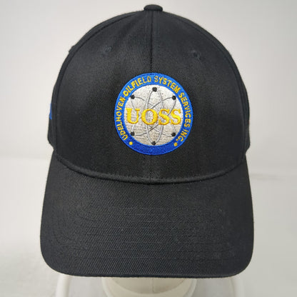 Flexfit Baseball Cap Black XL Alaska US Flag UOSS Oilfield Services Fitted Hat