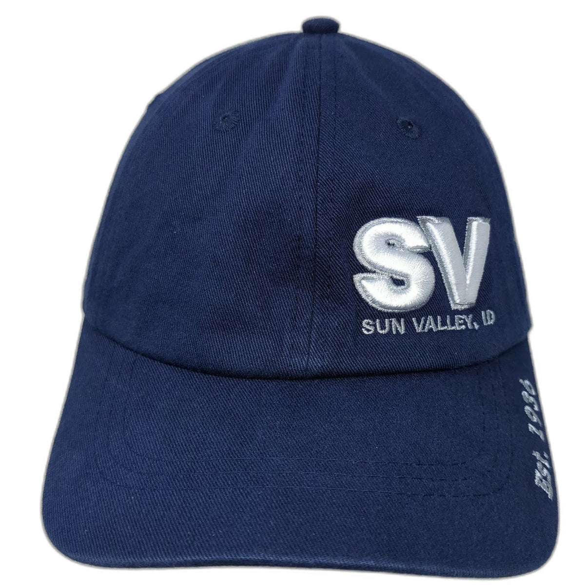 Vie Baseball Cap Blue One Size Sun Valley ID Sun Graphic Elevation 9150 Hat