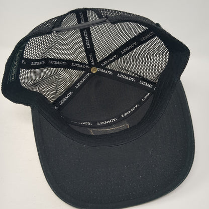 Meridian Cycles Snapback Trucker Hat Black One Size Mesh Back Legacy