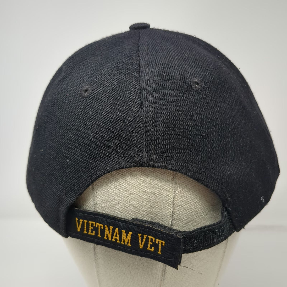 Kys Design Cap Vietnam Veteran Baseball Cap Black One Size Eagle Gold Leaf Hat