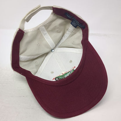 Port Authority Baseball Cap Beige Red One Size Town Country Electric Farm Hat
