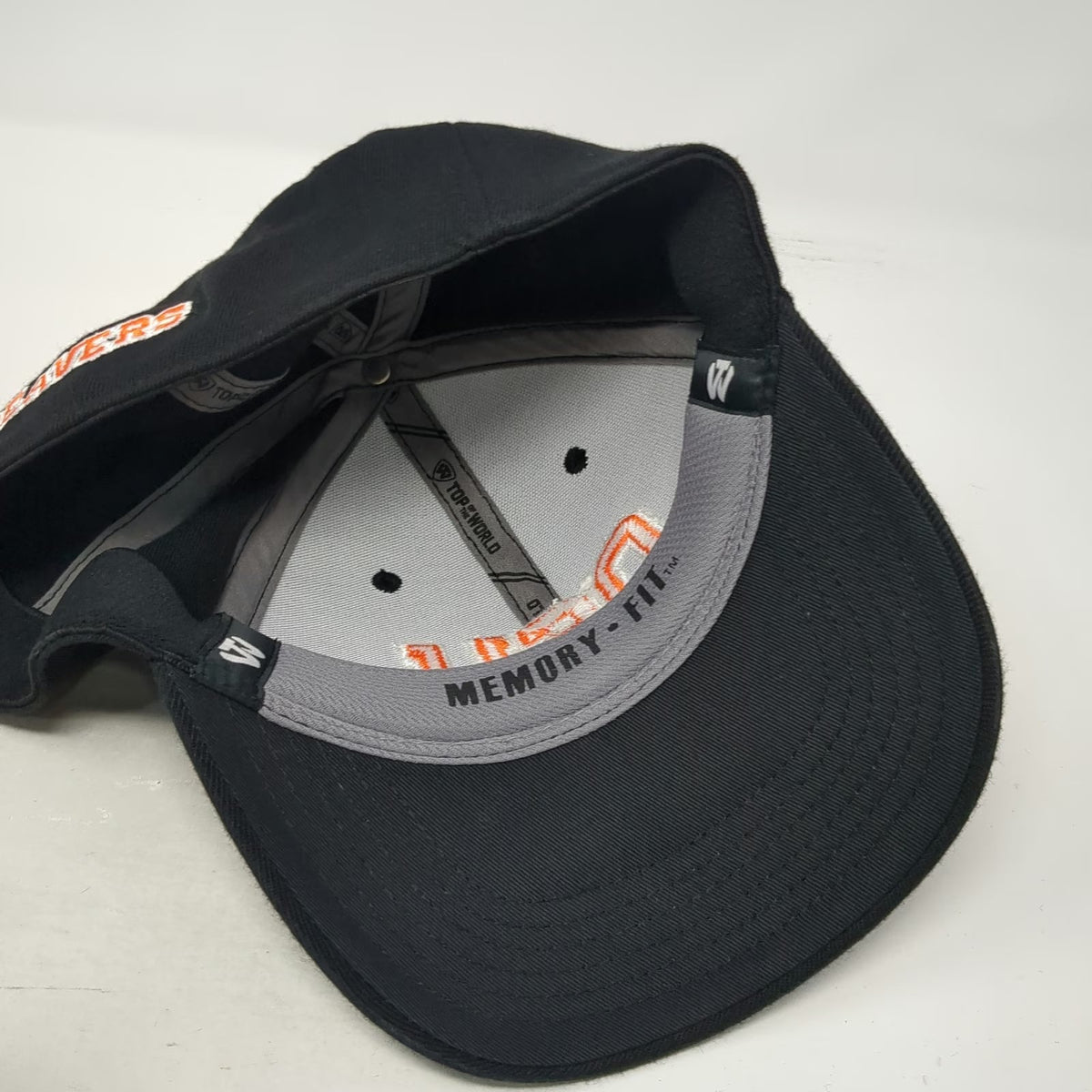 Oregon State Beavers NCAA Top of the World Hat Black XL Orange White Memory Fit