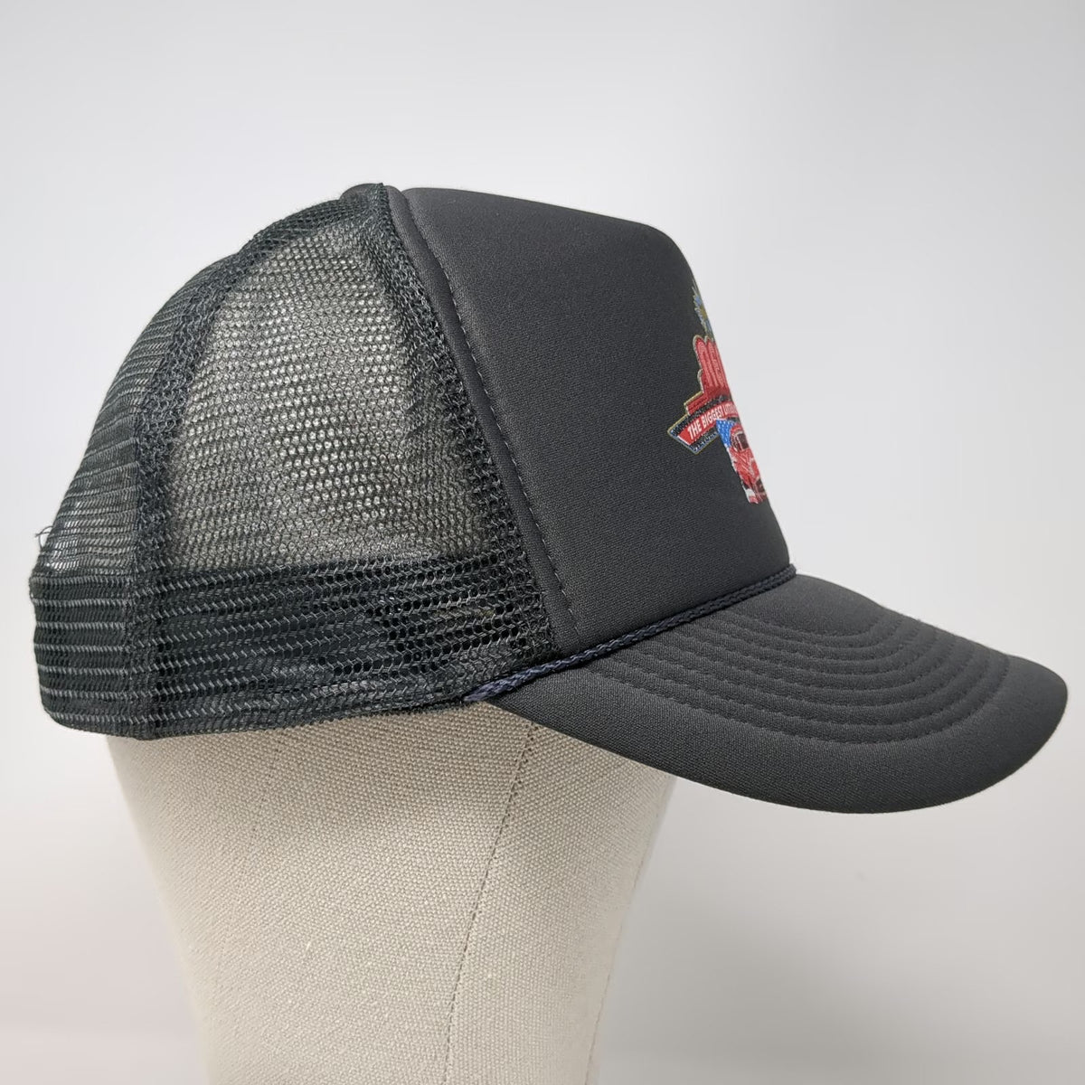 OTTO Reno Biggest Little City Trucker Hat Gray One Size Classic Car Flag