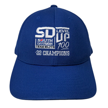 Sport-Tek Men's Snapback Hat Blue OSFA South Division Pepsi Team Elite 2022 Logo