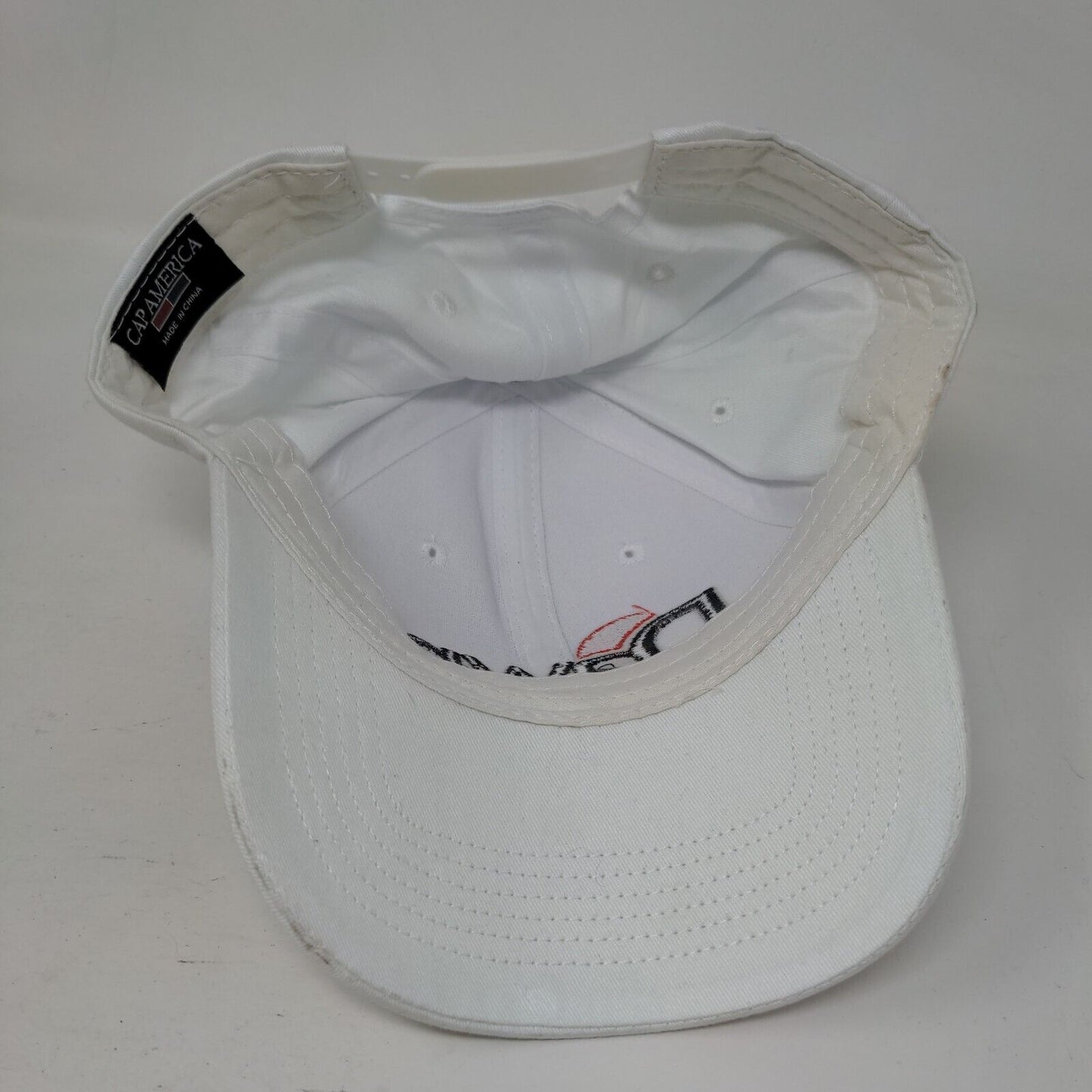 Dawn Snapback Hat White One Size Embroidered Adjustable Cap America