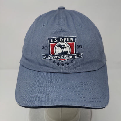 US Open Pebble Beach 2010 Slideback Hat Blue One Size Adjustable USGA Member