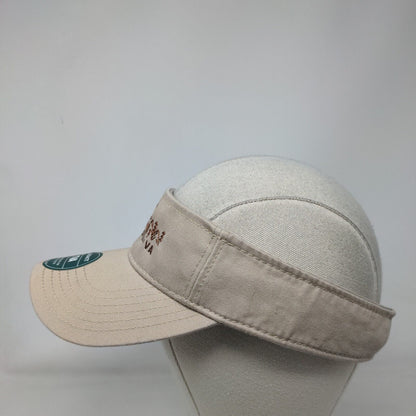 Roanoke VA Slideback Visor Hat Tan One Size Embroidered Legacy