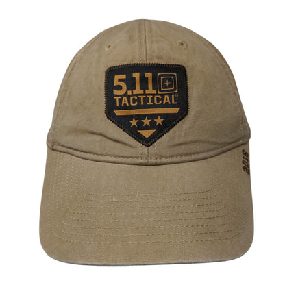 5.11 Tactical 2016 Strapback Hat Tan One Size Adjustable Embroidered 6 Panel