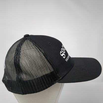 Sockeye Brewing Company Snapback Trucker Hat Black OS Adjustable Mesh Richardson