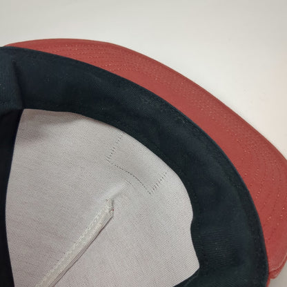 Vans 5 Panel Red One Size Snapback Flat Brim Logo Patch Hat No. 66 Skateboarding