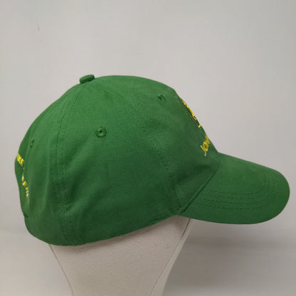 John Deere Men's Slideback Hat Green Size OSFM Embroidered Logo Cotton