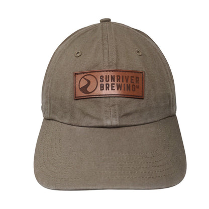 Sunriver Brewing Slideback Hat Brown Small Vented Holes 6 Panel Richardson