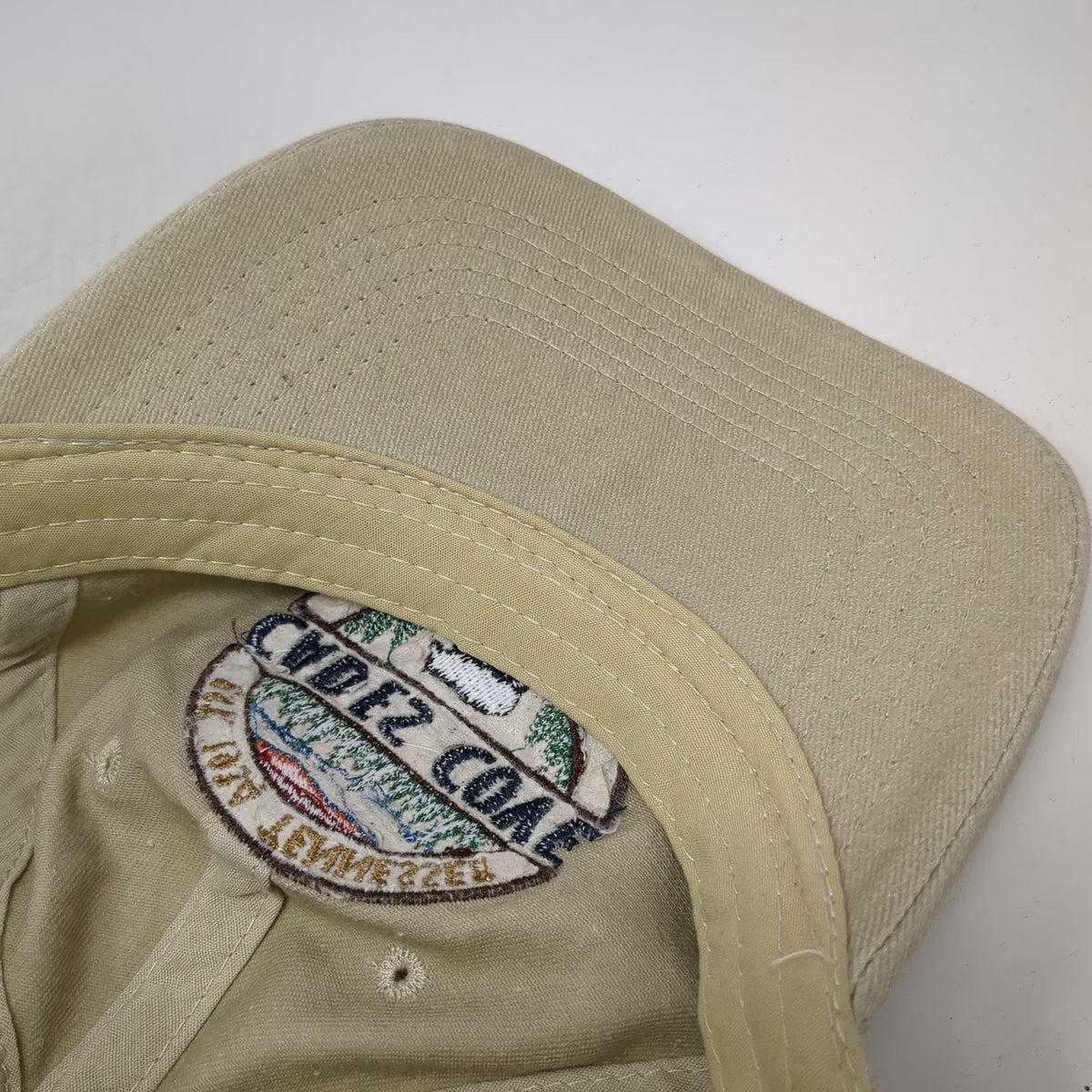 Great Destinations Apparel Baseball Cap Beige One Size Cades Cove Tennessee Hat