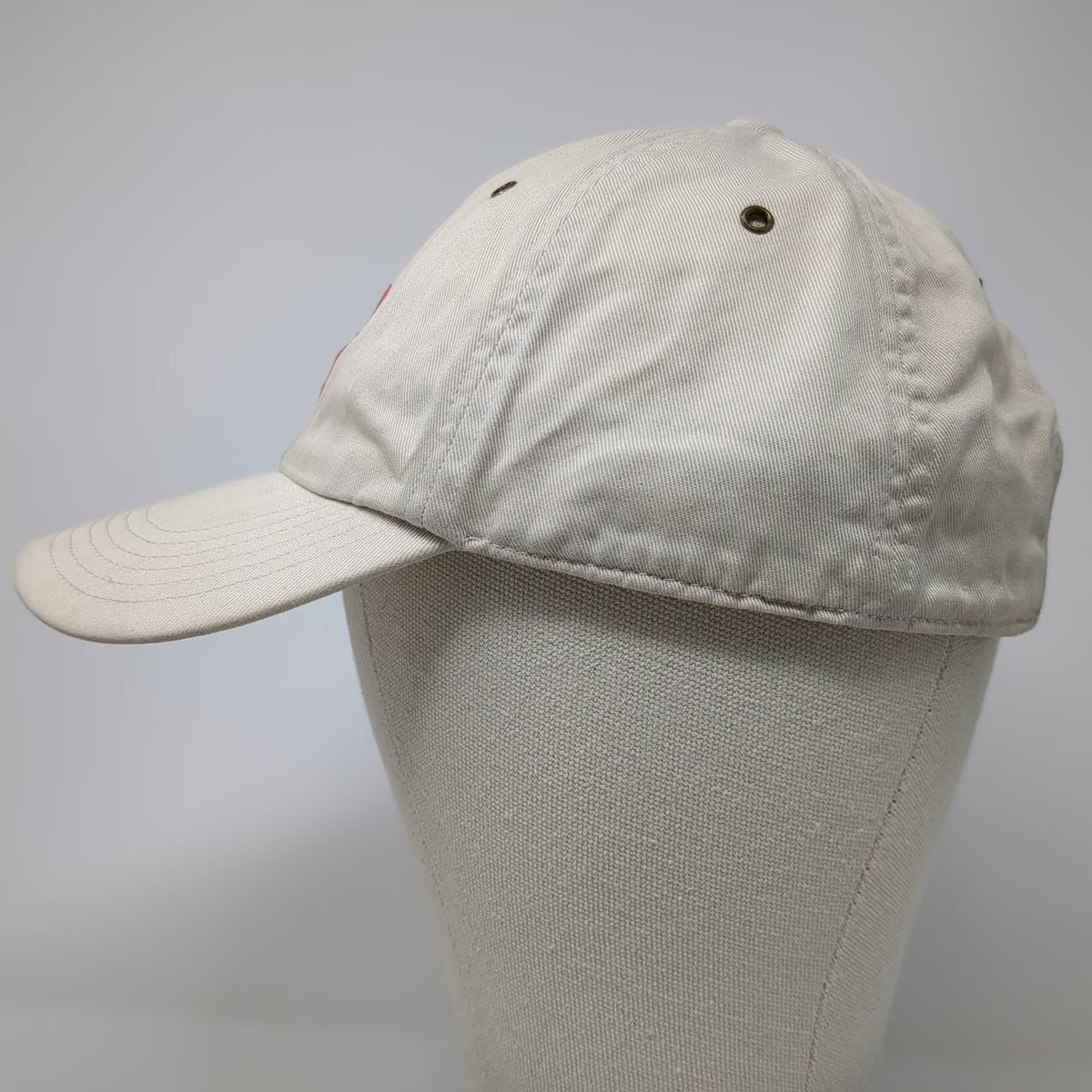 GAP Baseball Cap Beige M Strapback Embroidered G Logo Adjustable Cotton Hat