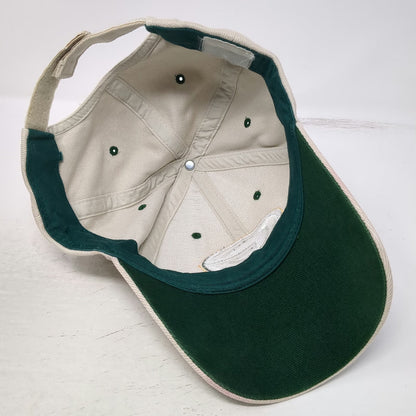 Green Bay Packers NFL Cap Hat Beige One Size Strapback Green Underbrim Logo