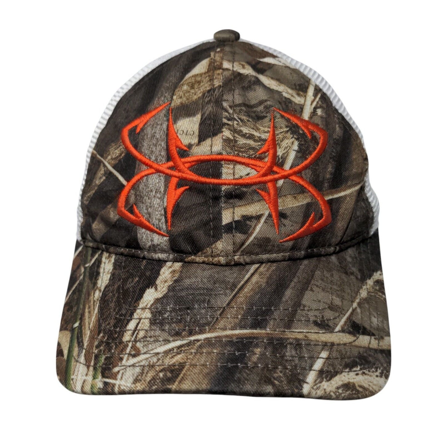 Under Armour Snapback Mesh Back Trucker Hat Camo OSFA Embroidered