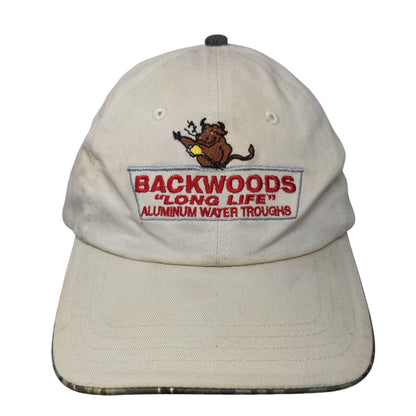 Backwoods Long Life Aluminum Water Troughs Slideback Hat Tan OSFA 6 Panel