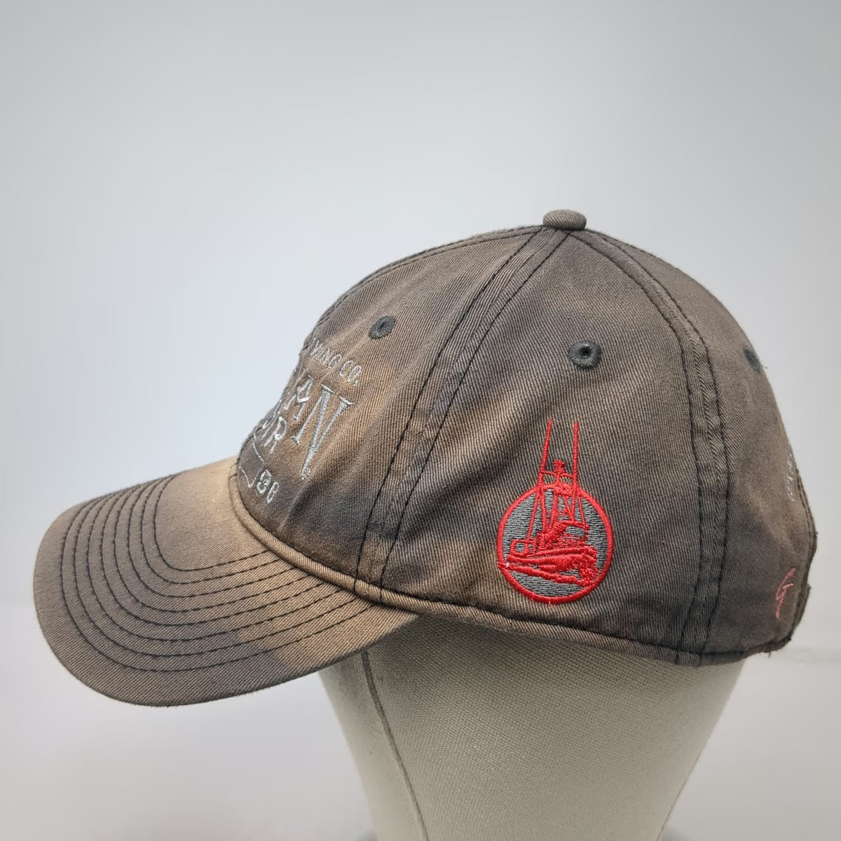 Alaskan Brewing Co Baseball Cap Gray One Size Juneau Amber Beer Boat Patch Hat