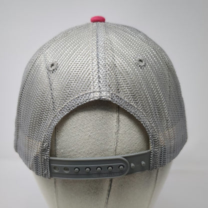 Cat Trucker Hat Pink One Size Mesh Snapback Gray White Logo Caterpillar Work