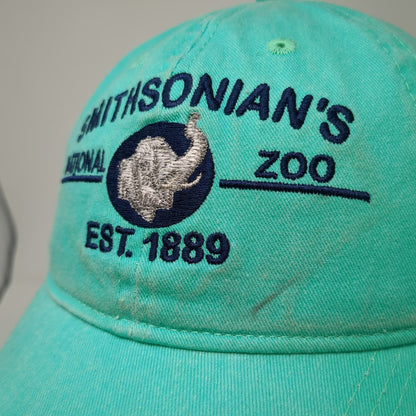 Smithsonian National Zoo Blue Baseball Cap One Size Hat Strapback Elephant Logo