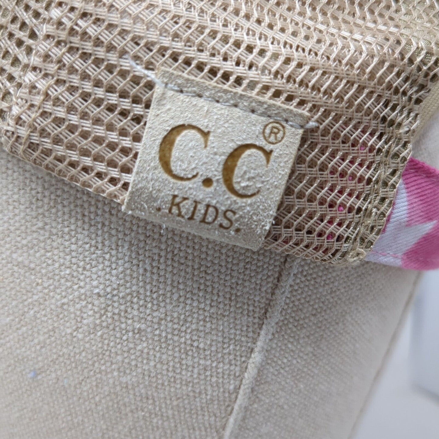 American Flag Strapback Trucker Hat Multi Kids Mesh Back Ponytail