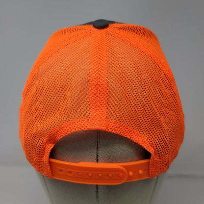 NV CAPS Trucker Hat Gray Orange One Size DirtPro Excavator Mesh Snapback hat