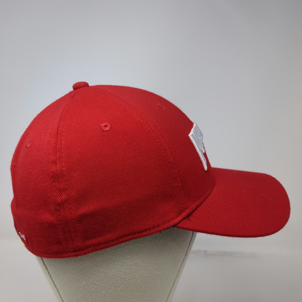 Maverik Baseball Cap Red M Adventure's First Stop Embroidered Fitted Promo Hat