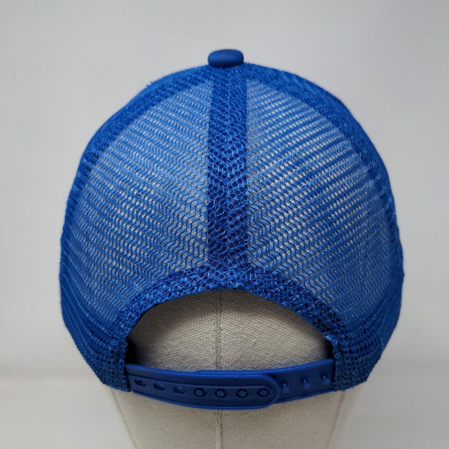 Soli Snapback Mesh Back Trucker Hat Blue One Size Solid Adjustable