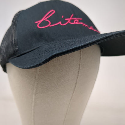 Bite Me Snapback Trucker Hat Black OSFA Adjustable Mesh Back Richardson