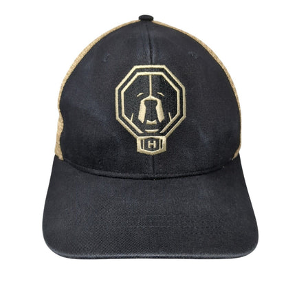 Howes Snapback Trucker Hat Black One Size Mesh Back Embroidered 6 Panel