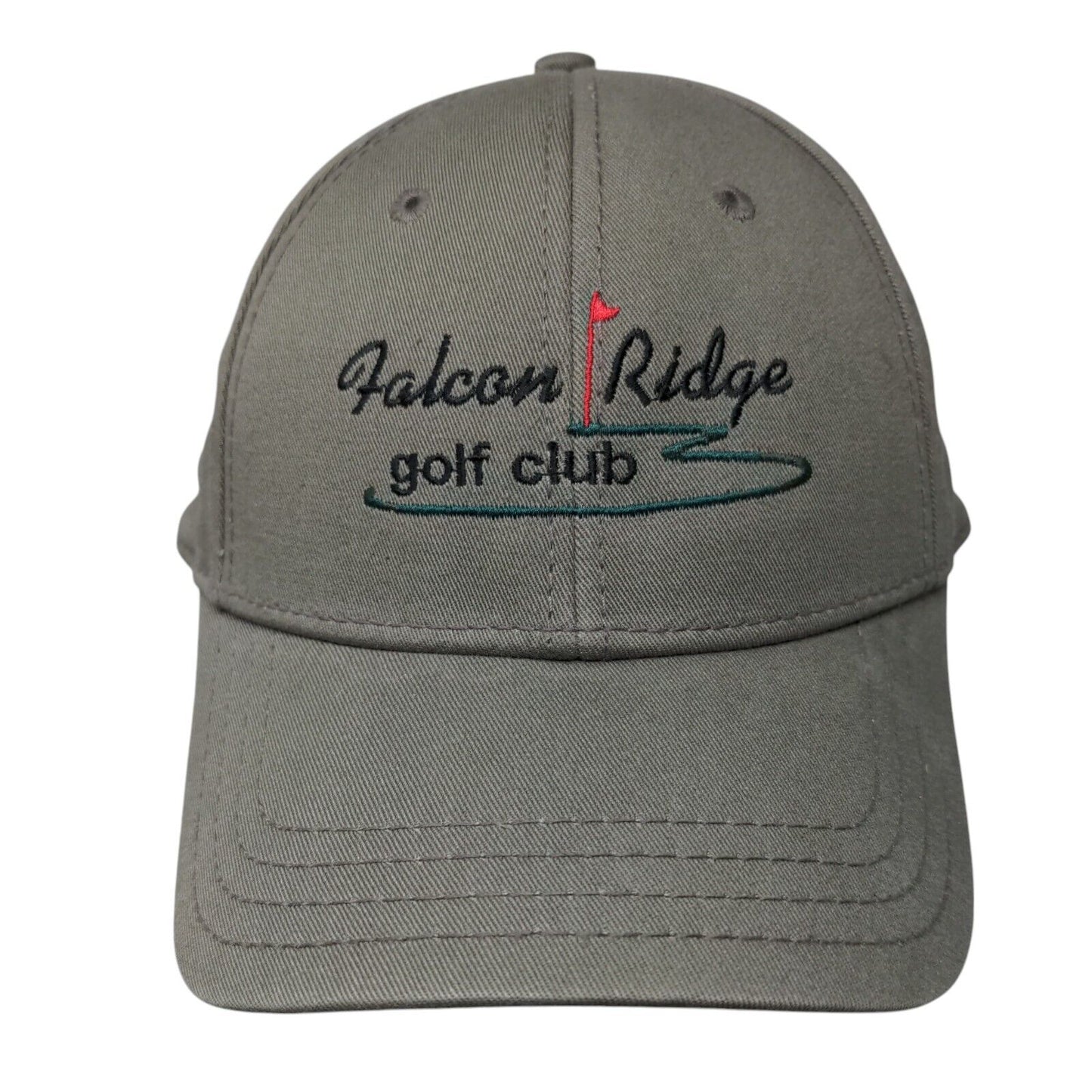 Falcon Ridge Golf Club Slideback Hat Brown OSFM Adjustable Embroidered