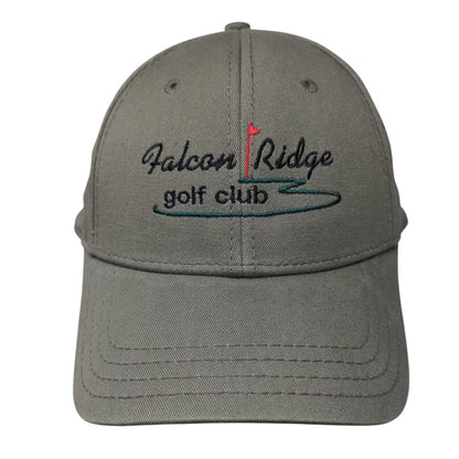 Falcon Ridge Golf Club Slideback Hat Brown OSFM Adjustable Embroidered