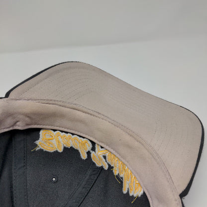 Black Knights Strapback Hat Black Medium-Large Embroidered Richardson