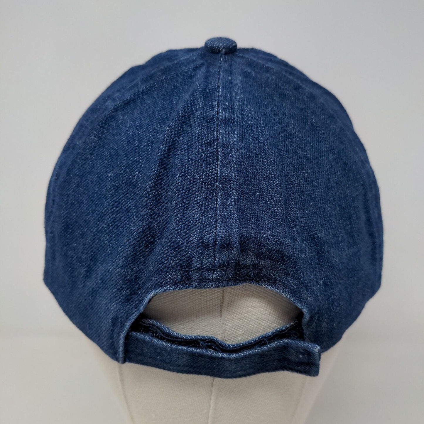 K Accessories Men's Strapback Hat Blue Size OSFM Denim Blank