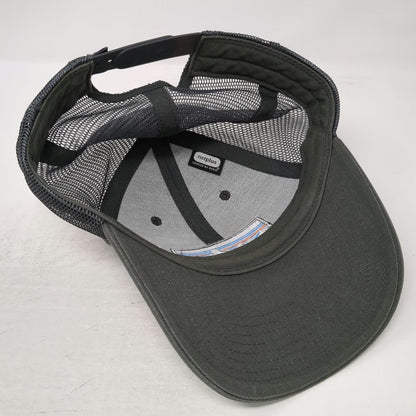 Patagonia Trucker Hat Gray One Size Mesh Back Snapback Fitz Roy Logo Patch
