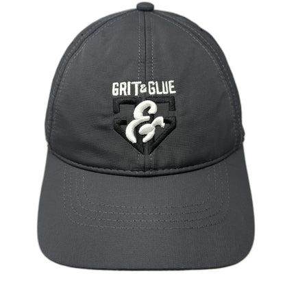 Pacific Headwear Baseball Cap Gray One Size Perforated Grit & Glue Polyester hat