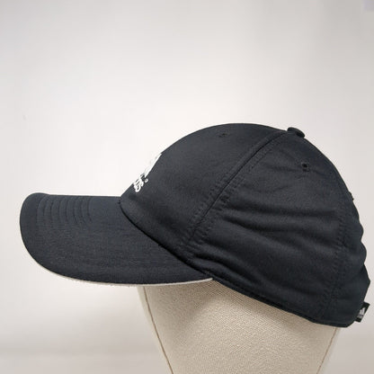 Adidas Slideback Hat Black OSFA Embroidered Adjustable 3 Stripes
