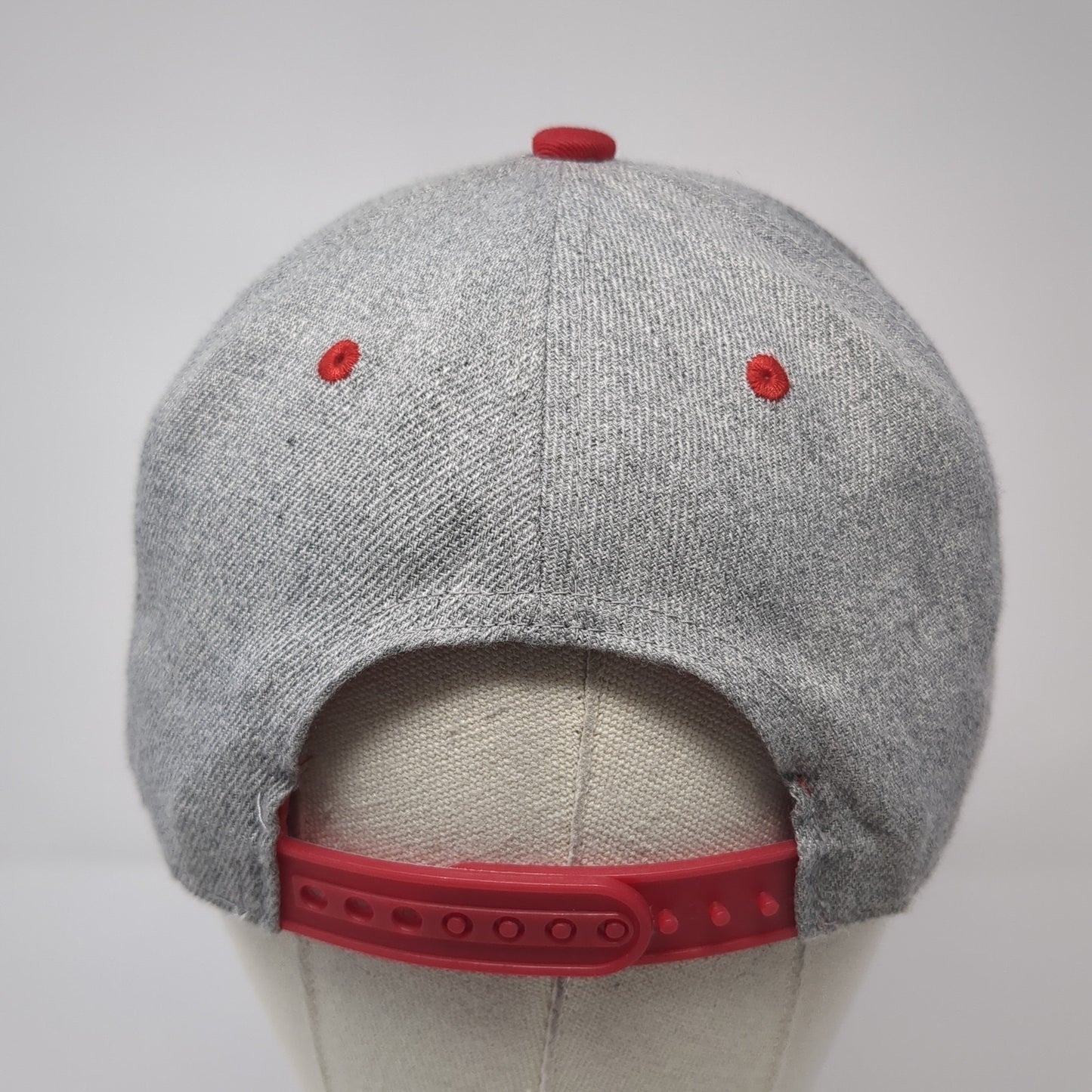 Mickey Mouse Face Snapback Hat Gray One Size Adjustable Disney 6 Panel