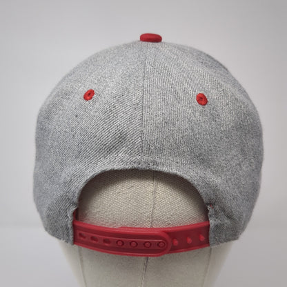 Mickey Mouse Face Snapback Hat Gray One Size Adjustable Disney 6 Panel