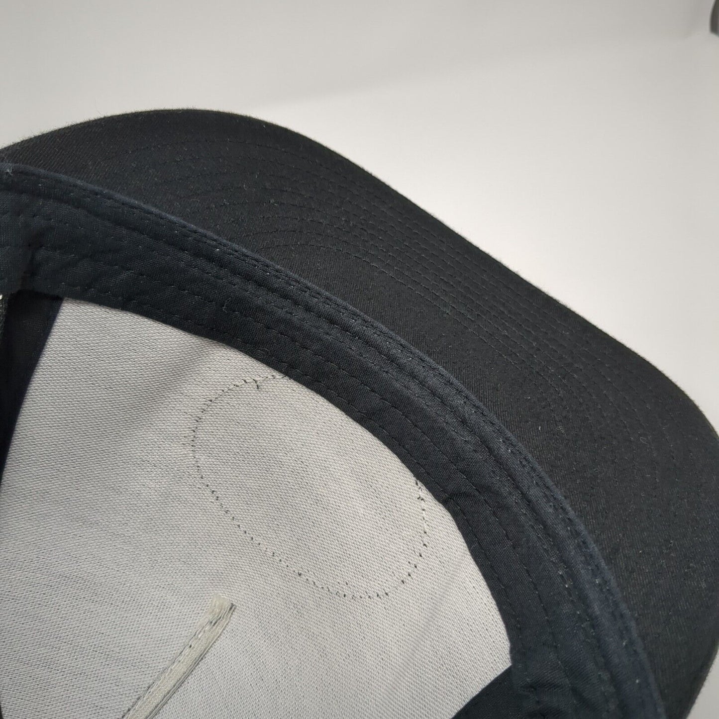 The Anchor Snapback Hat Black OS Adjustable Mesh Back The Classics Yupoong