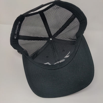 ZOA Snapback Mesh Back Trucker Hat Black Adult Pin Outdoor Cap