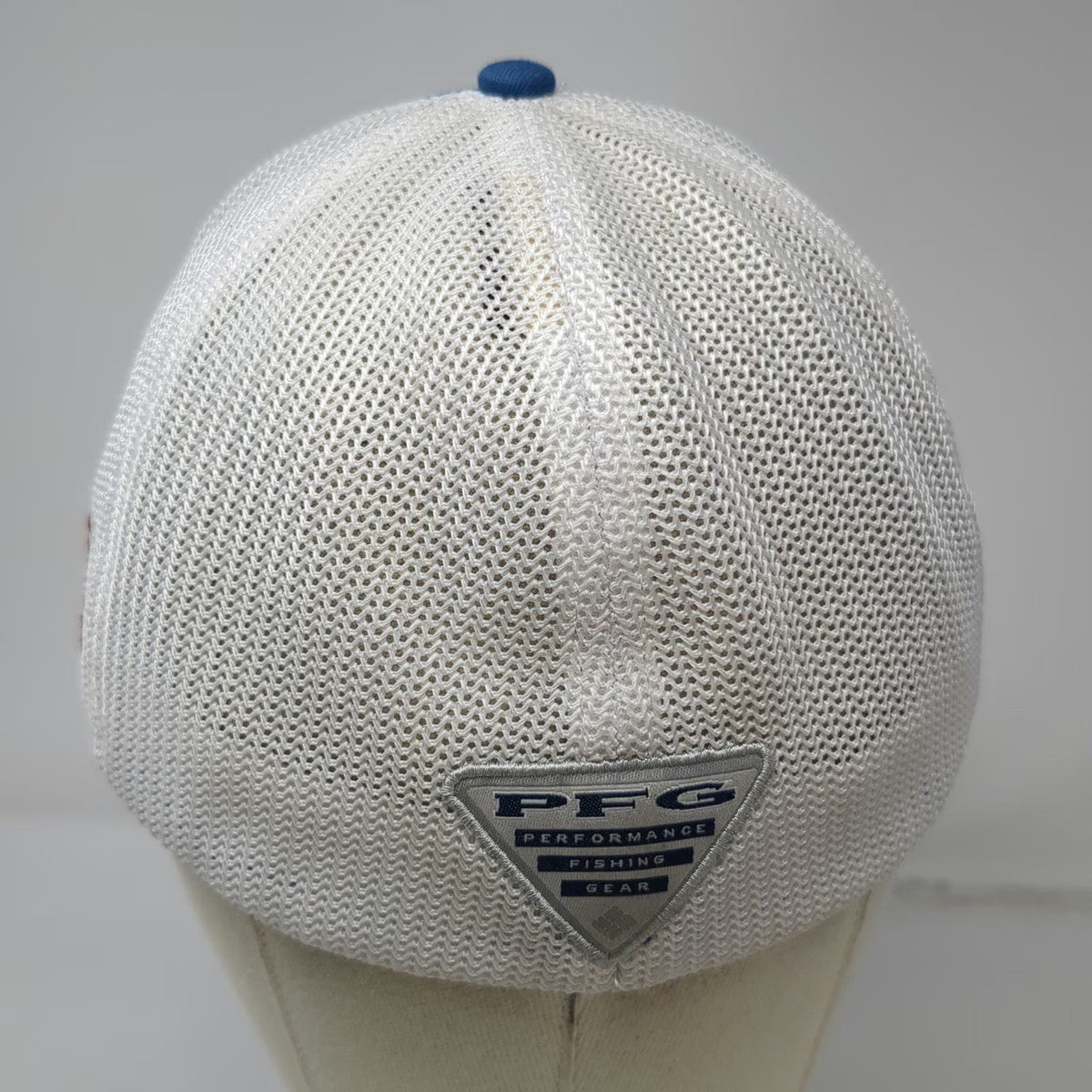 Columbia Baseball Cap Blue One Size Mesh Back PFG American Flag Performance Hat