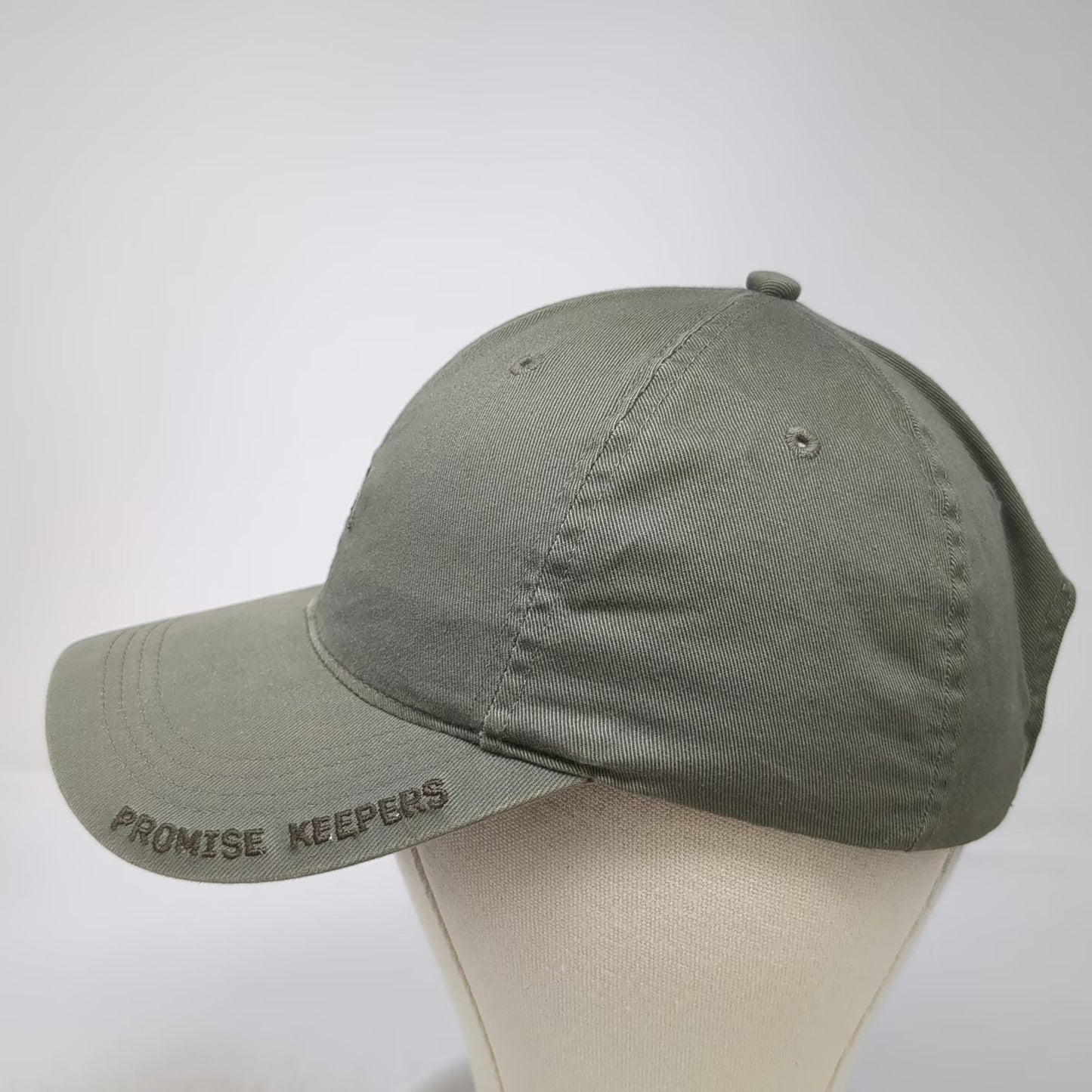 Promise Keepers Baseball Cap Green One Size Slideback Embroidered Cotton Hat